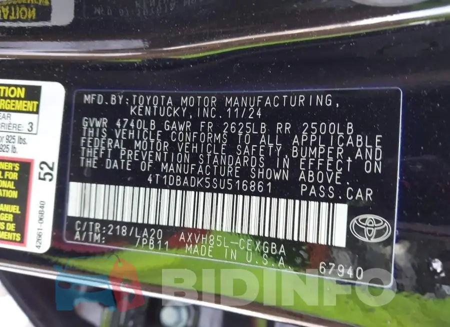 4T1DBADK5SU516861 Photo# 9