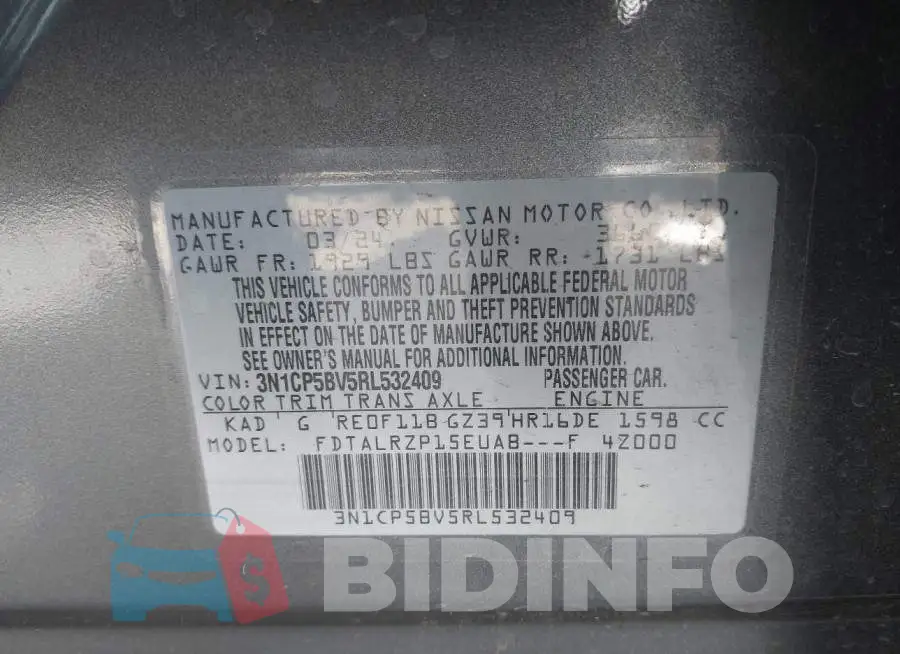 3N1CP5BV5RL532409 Photo# 9