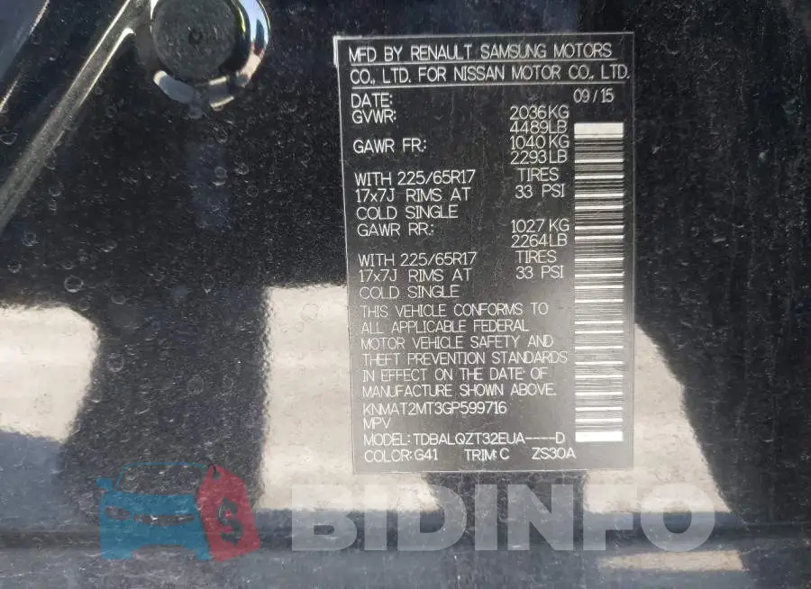 KNMAT2MT3GP599716 Photo# 9