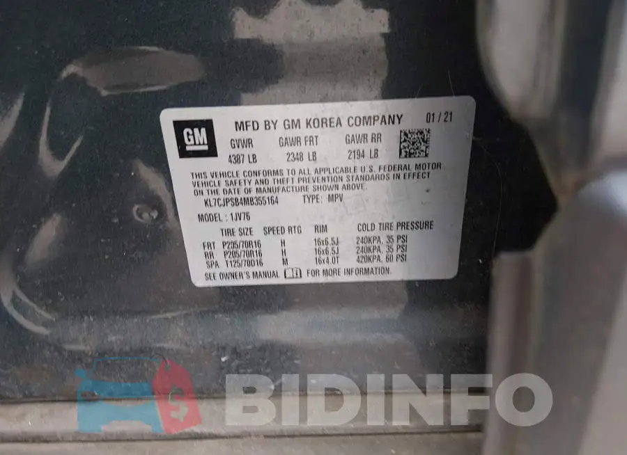 KL7CJPSB4MB355164 Photo# 9