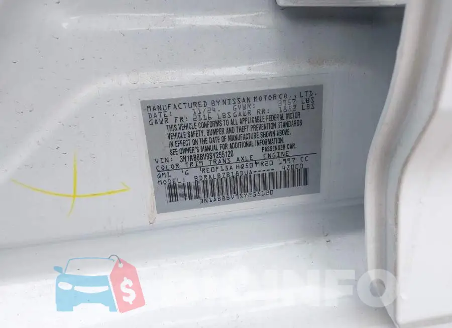 3N1AB8BV9SY255120 Photo# 9