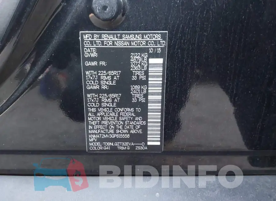 KNMAT2MV3GP615558 Photo# 9