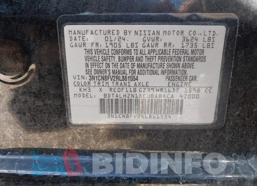 3N1CN8FV2RL861554 Photo# 9