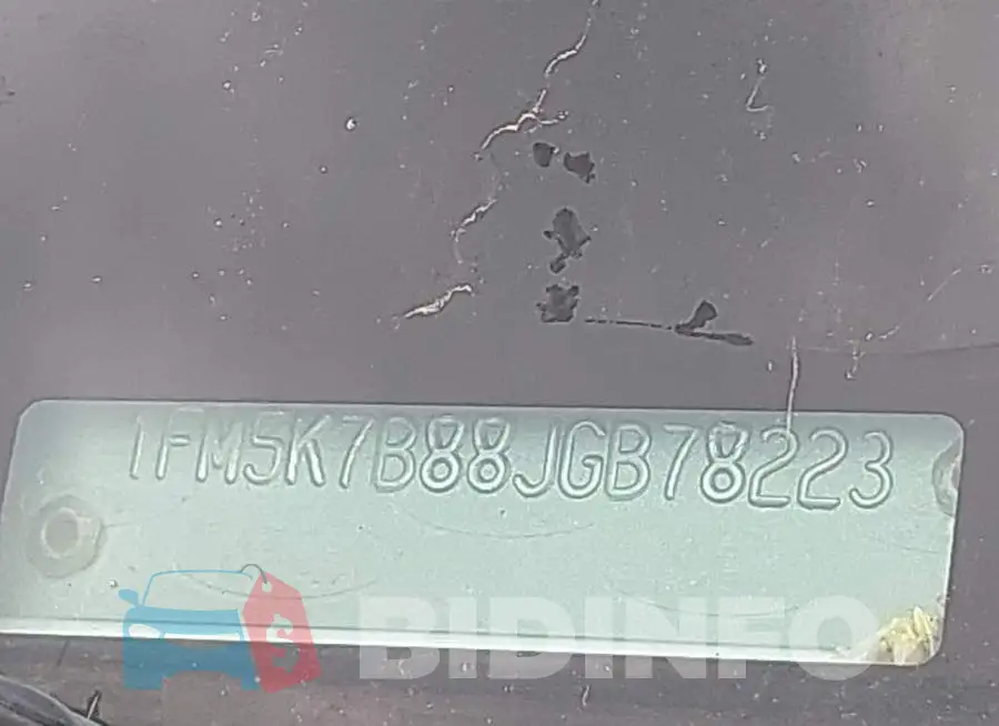 1FM5K7B88JGB78223 Photo# 17