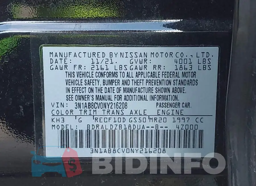 3N1AB8CV0NY216208 Photo# 9