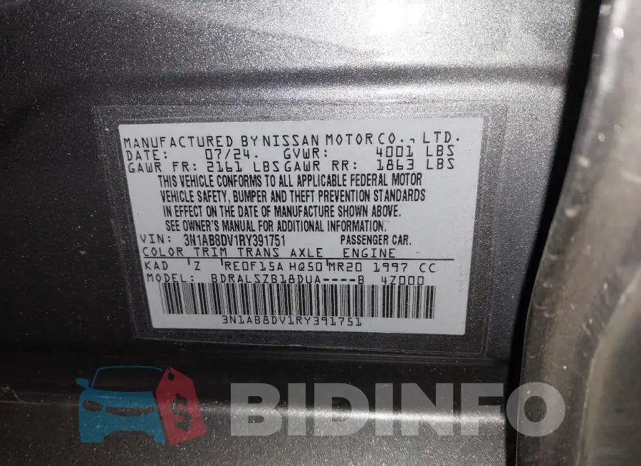 3N1AB8DV1RY391751 Photo# 9
