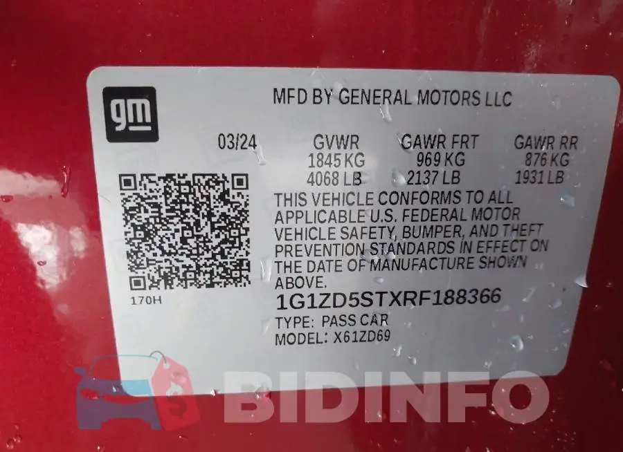 1G1ZD5STXRF188366 Photo# 9