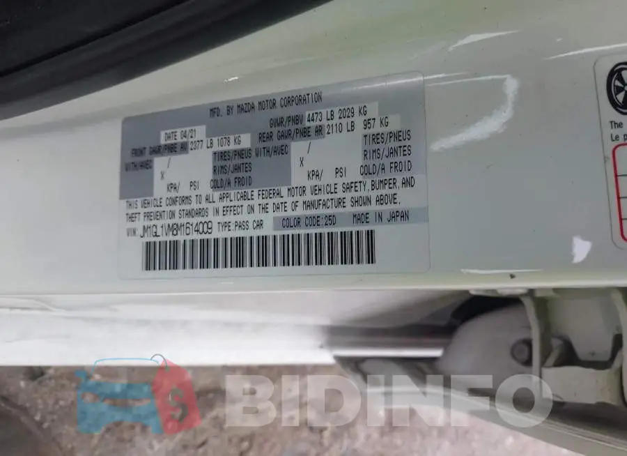 JM1GL1VM8M1614009 Photo# 9