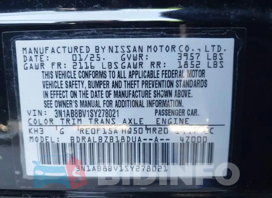 3N1AB8BV1SY278021 Photo# 9