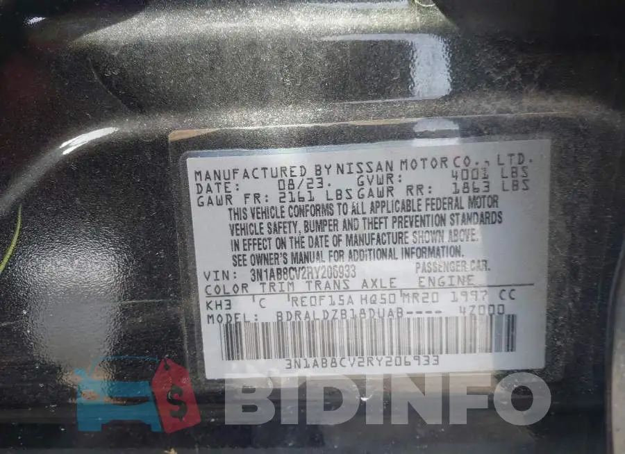 3N1AB8CV2RY206933 Photo# 9