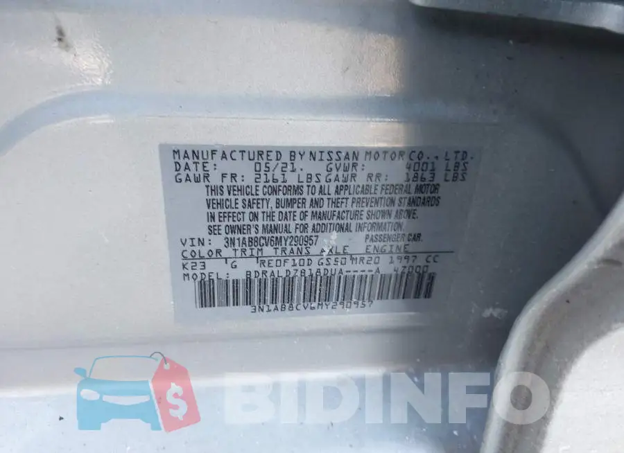 3N1AB8CV6MY290957 Photo# 9