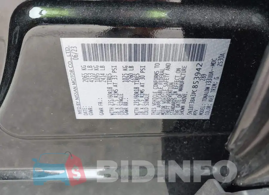 5N1BT3BA3PC853942 Photo# 9