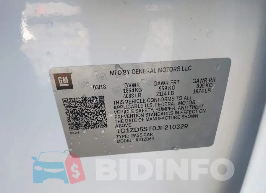 1G1ZD5ST0JF210329 Photo# 9