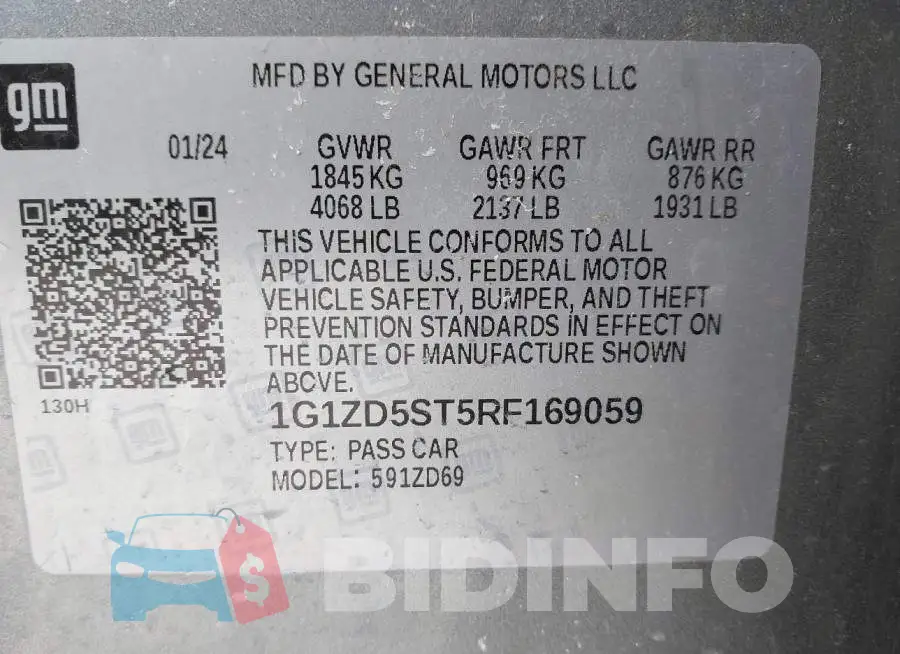 1G1ZD5ST5RF169059 Photo# 9