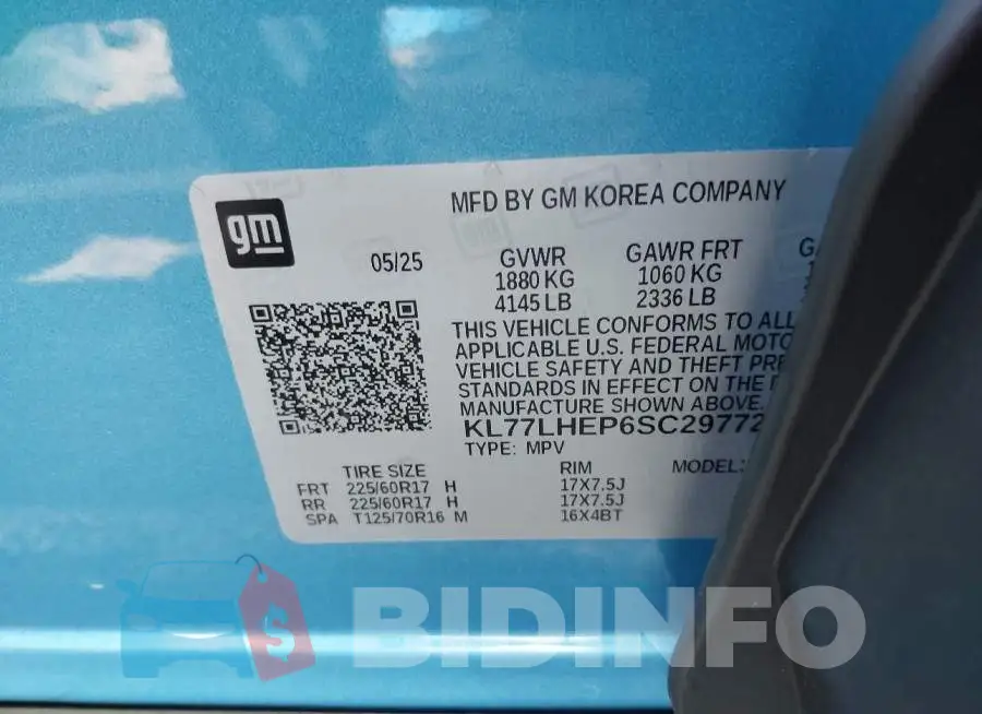 KL77LHEP6SC297722 Photo# 9