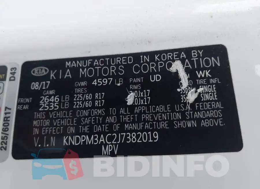 KNDPM3AC2J7382019 Photo# 9