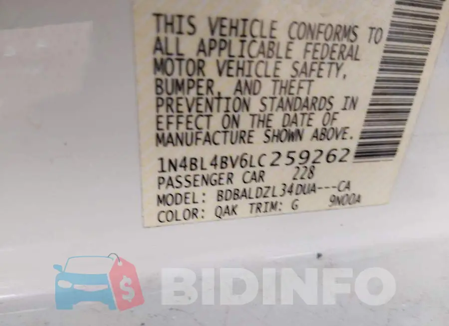1N4BL4BV6LC259262 Photo# 9