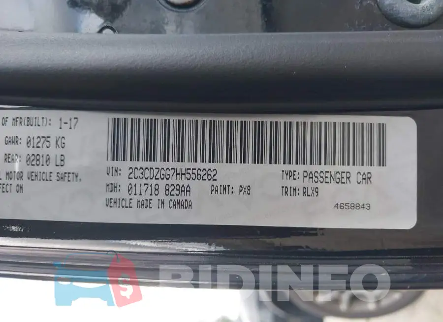2C3CDZGG7HH556262 Photo# 9