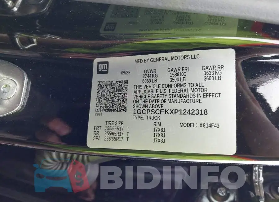 1GCPSCEKXP1242318 Photo# 9