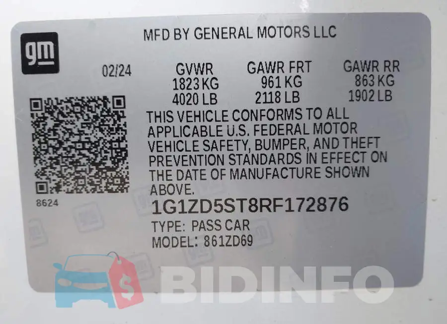 1G1ZD5ST8RF172876 Photo# 9