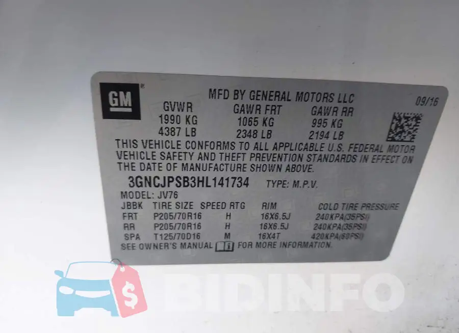 3GNCJPSB3HL141734 Photo# 9