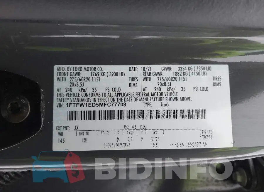 1FTFW1ED5MFC77708 Photo# 9