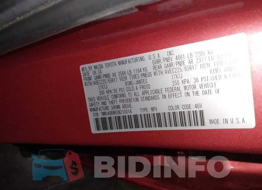 7MMVABBM8SN310014 Photo# 9