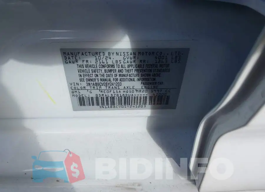 3N1AB8CV0SY241203 Photo# 9