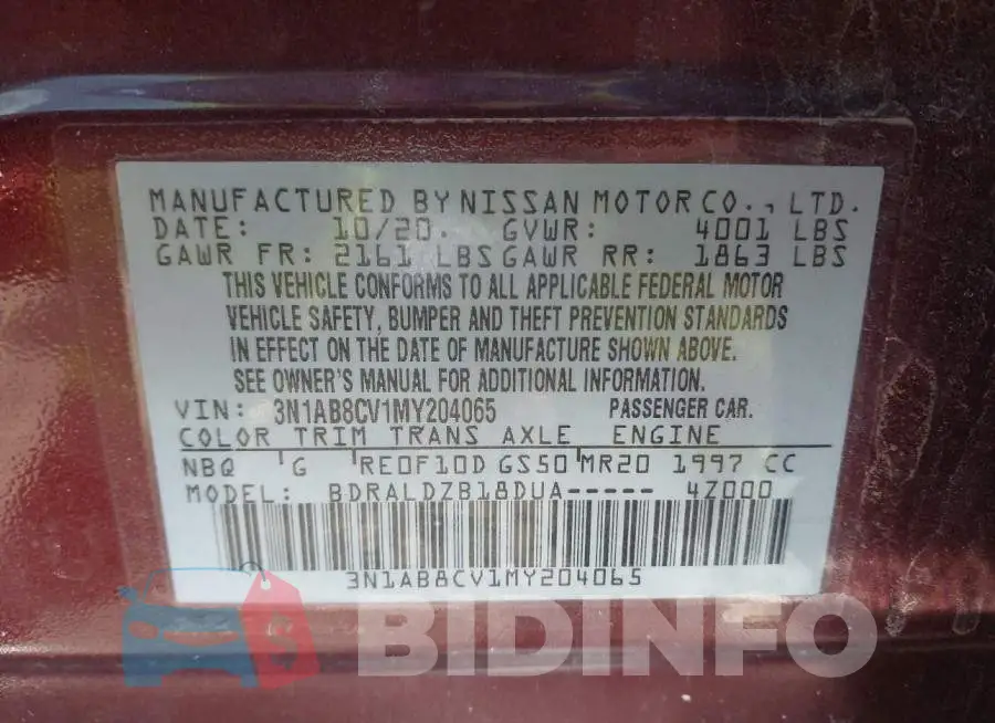 3N1AB8CV1MY204065 Photo# 7