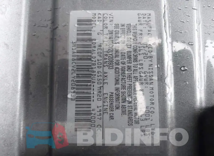 3N1AB8CV2LY208933 Photo# 9