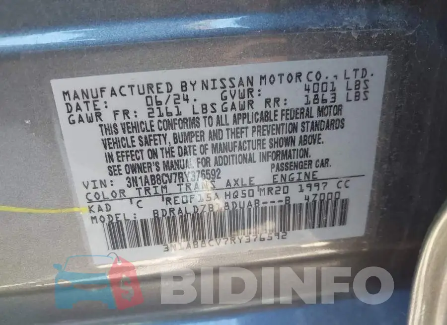3N1AB8CV7RY376592 Photo# 9