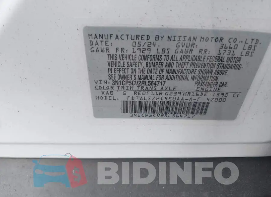 3N1CP5CV2RL564717 Photo# 9