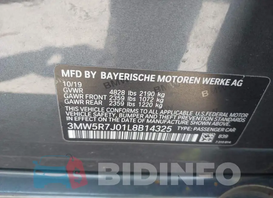 3MW5R7J01L8B14325 Photo# 9