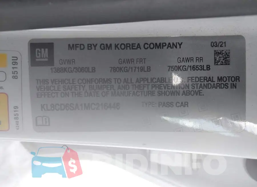 KL8CD6SA1MC216446 Photo# 9