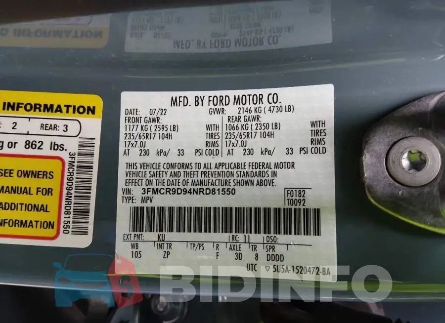 3FMCR9D94NRD81550 Photo# 9