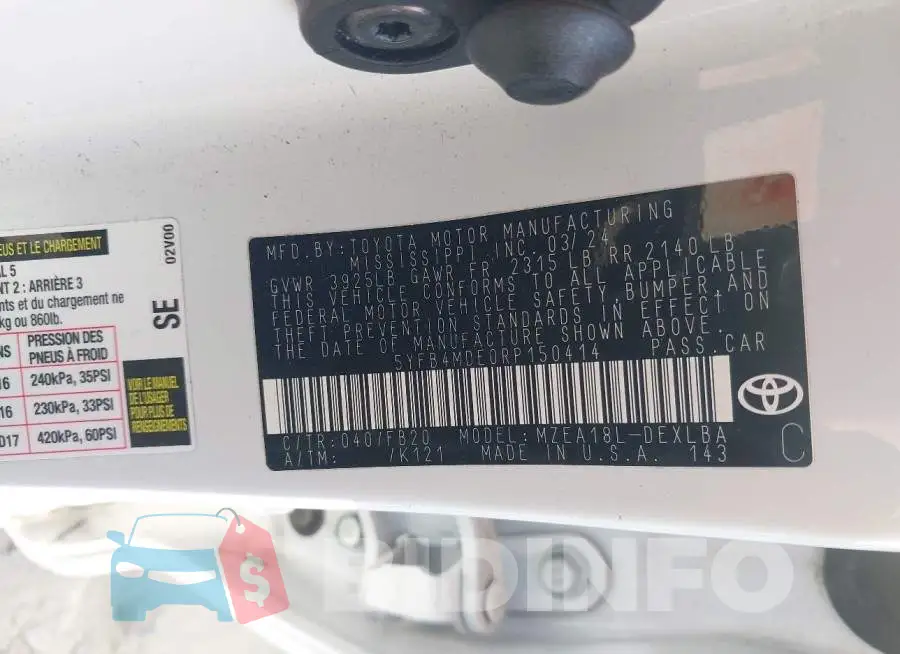 5YFB4MDE0RP150414 Photo# 9