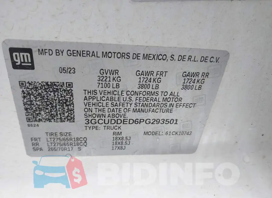3GCUDDED6PG293501 Photo# 9