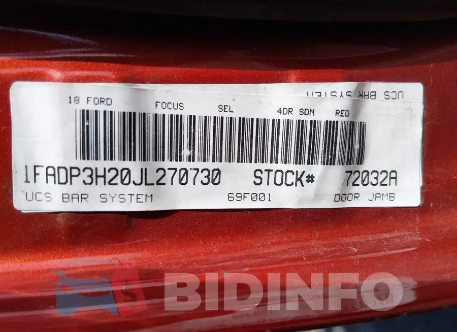 1FADP3H20JL270730 Photo# 9