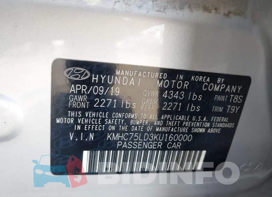 KMHC75LD3KU160000 Photo# 9