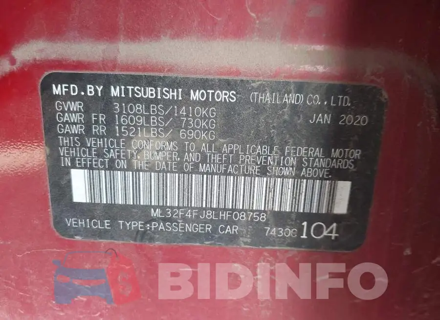 ML32F4FJ8LHF08758 Photo# 9