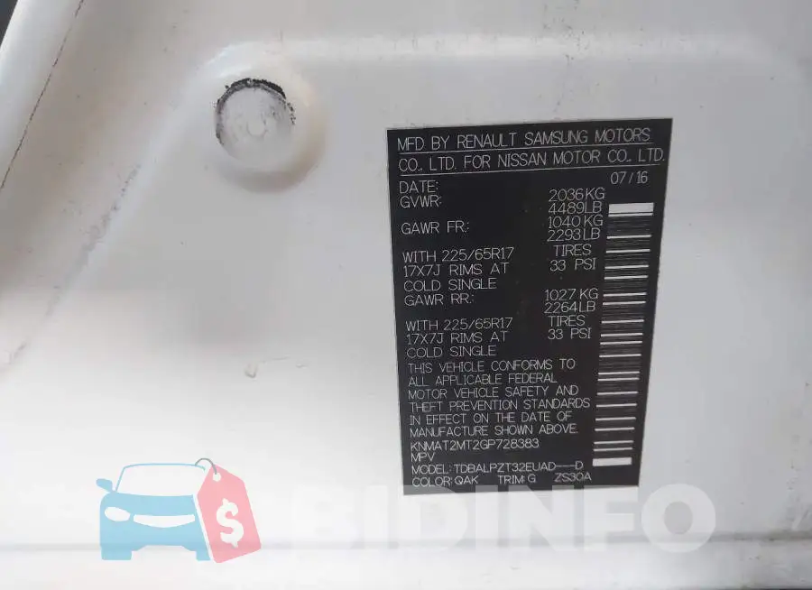 KNMAT2MT2GP728383 Photo# 9
