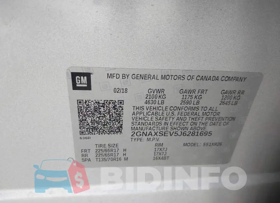 2GNAXSEV5J6281695 Photo# 9