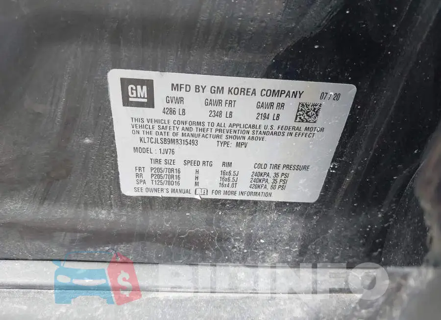 KL7CJLSB9MB315493 Photo# 9