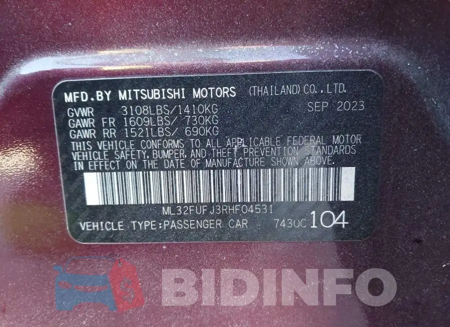 ML32FUFJ3RHF04531 Photo# 9