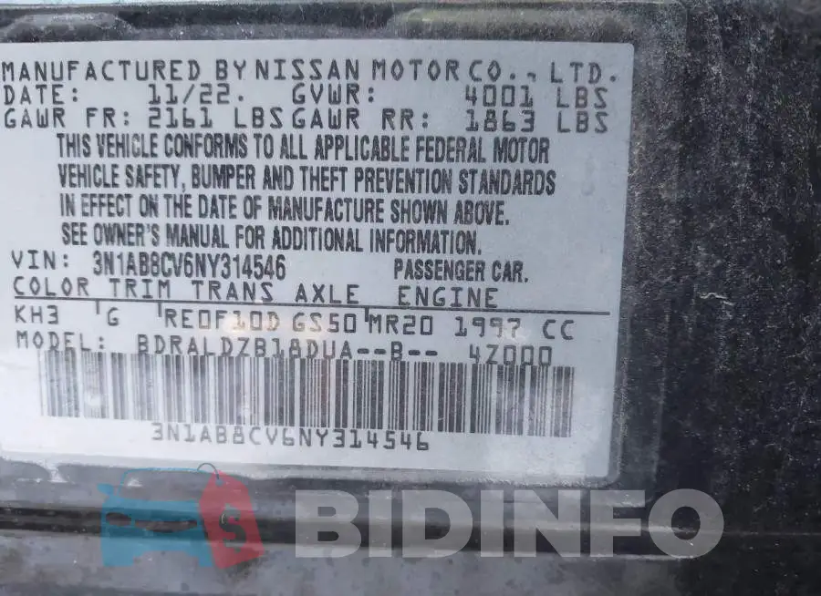 3N1AB8CV6NY314546 Photo# 9
