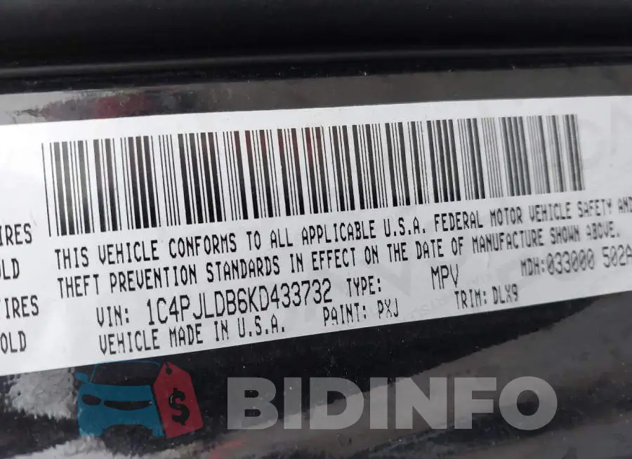 1C4PJLDB6KD433732 Photo# 9