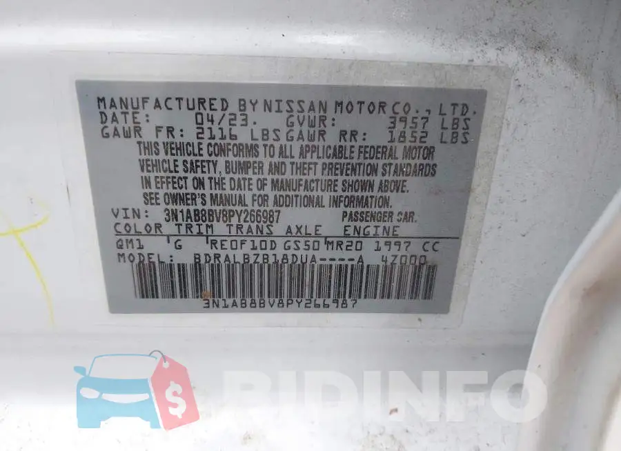 3N1AB8BV8PY266987 Photo# 9