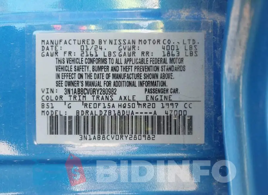 3N1AB8CV0RY280982 Photo# 9