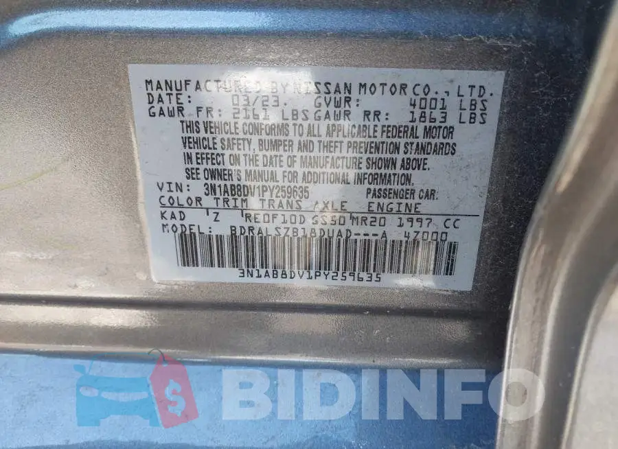 3N1AB8DV1PY259635 Photo# 9