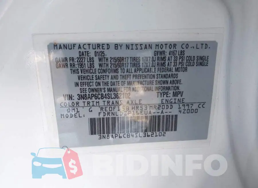 3N8AP6CB4SL362102 Photo# 9